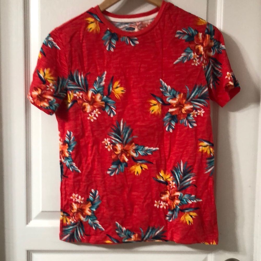 OLD NAVY TOP FLORAL SZ 14-16 GIRLS